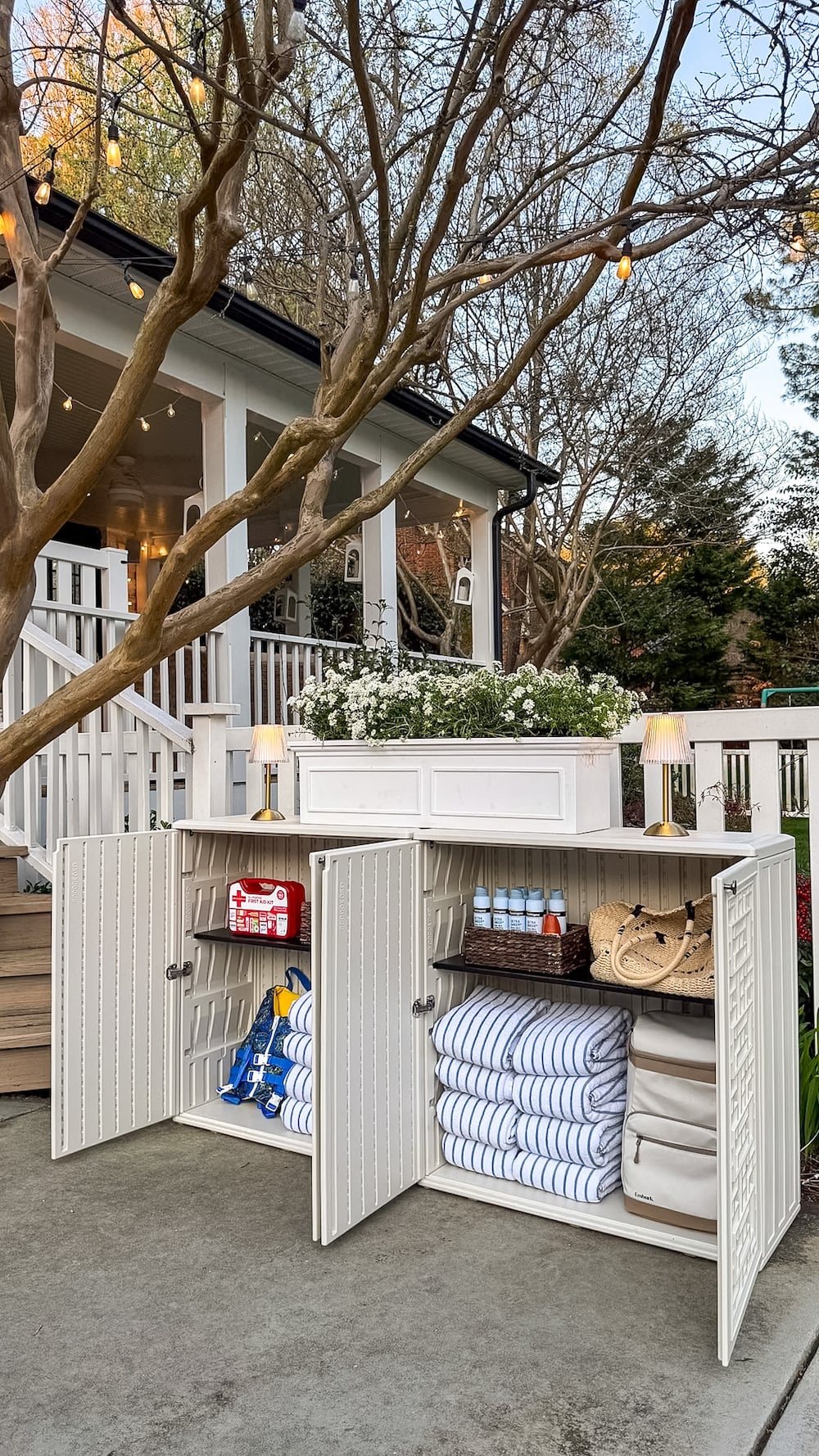 The Backyard Party Guest Station Setup I Swear By