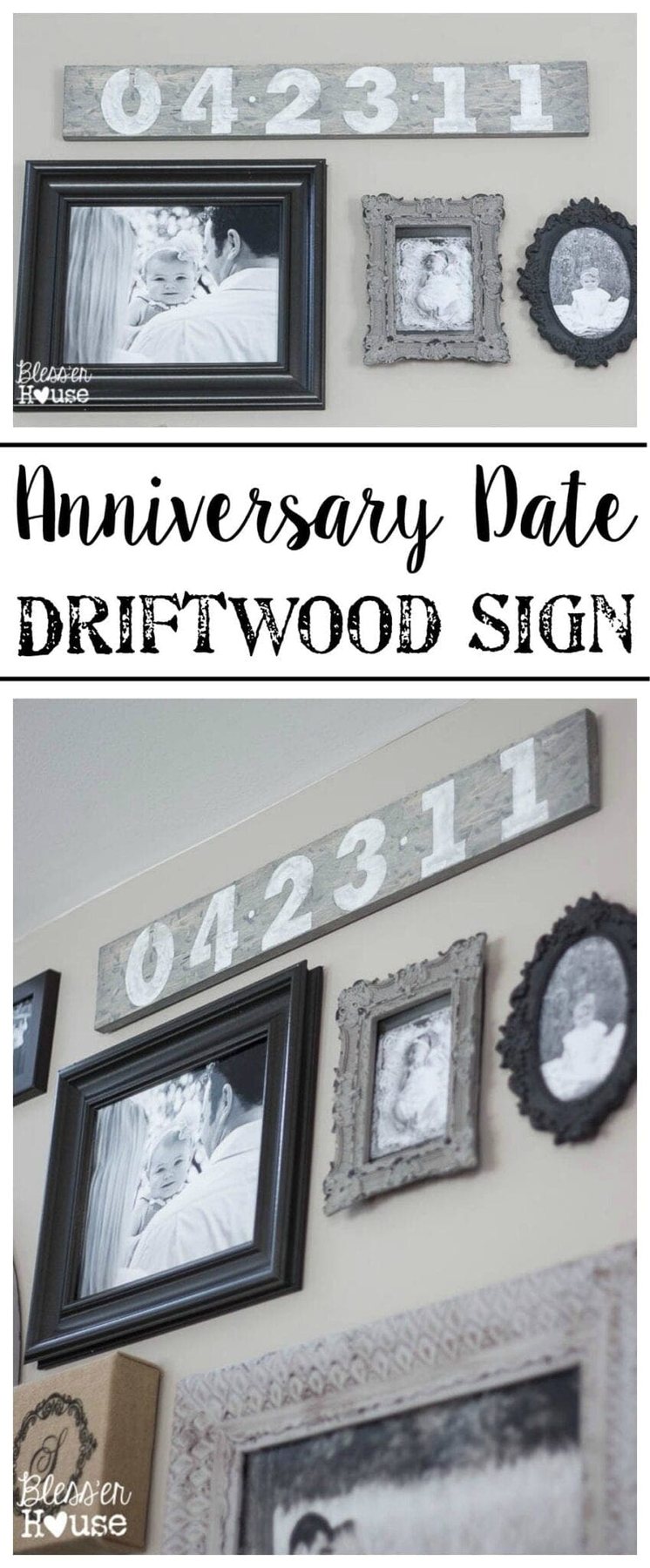 Anniversary Date Driftwood Sign | Unigumushane