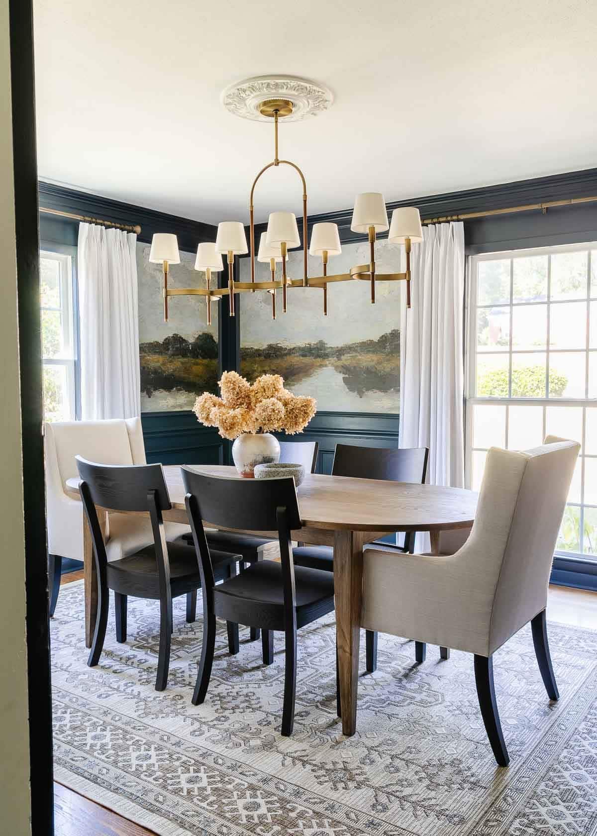 modern classic dining room