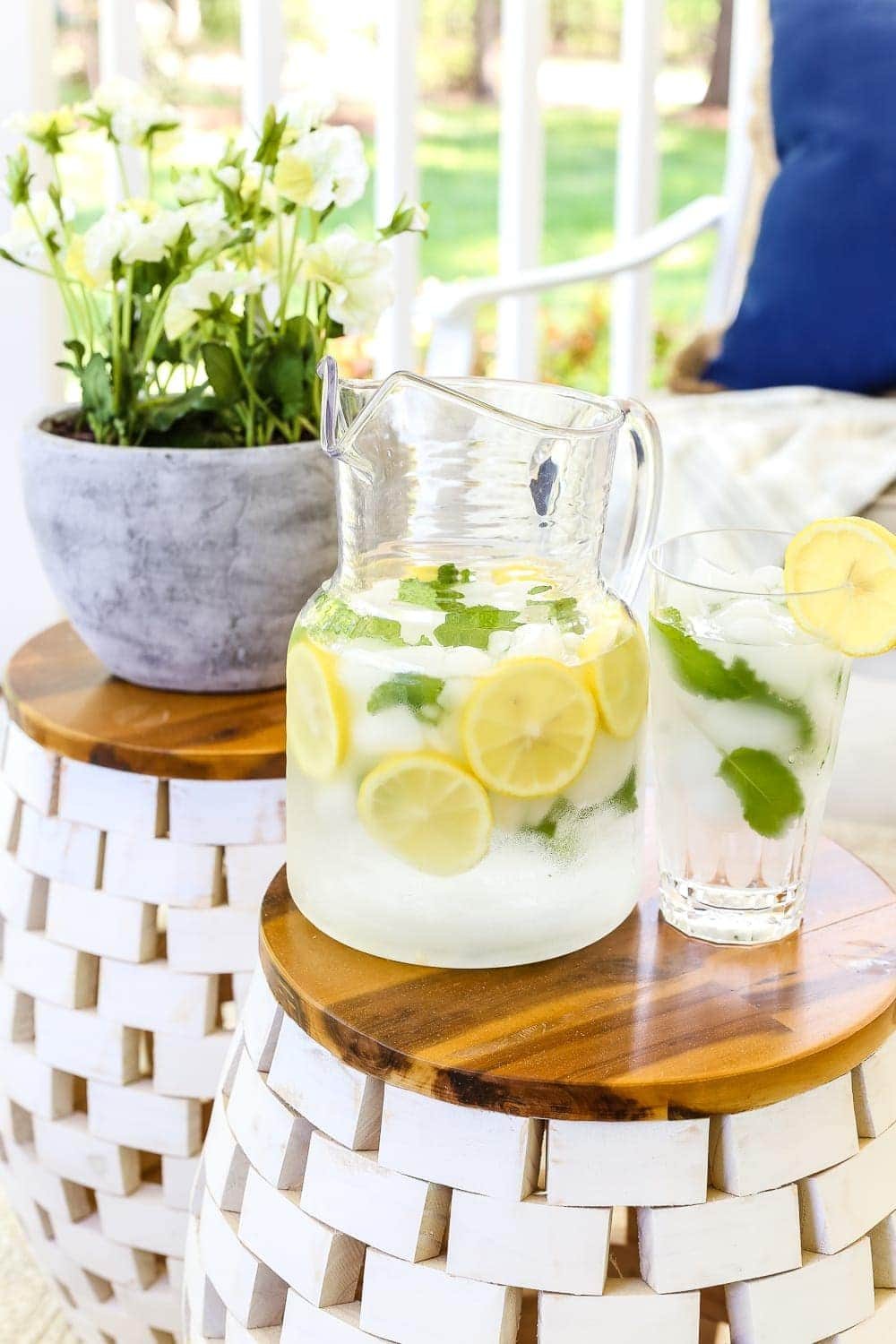 The Secret to Arranging a Versatile Outdoor Space | unigumushane.com - 1 trick for arranging a versatile outdoor space to get the most function out of a small porch, plus decorating ideas to make it inviting with TJ Maxx. #sponsored