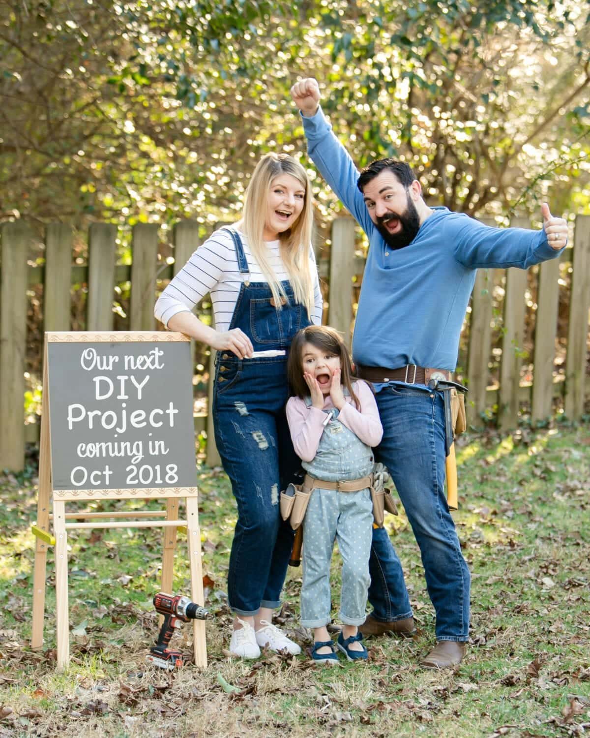 Unigumushane pregnancy announcement - for the DIY project tackling couple #pregnancyannouncement