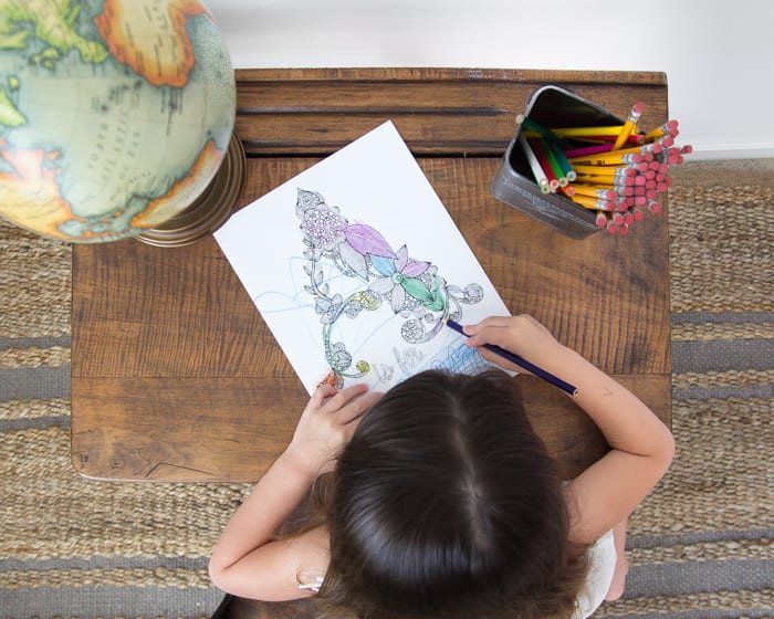 Back-To-School Style Guide, Antique Schoolhouse Desk Makeover & Simple DIY Homework Station | unigumushane.com
