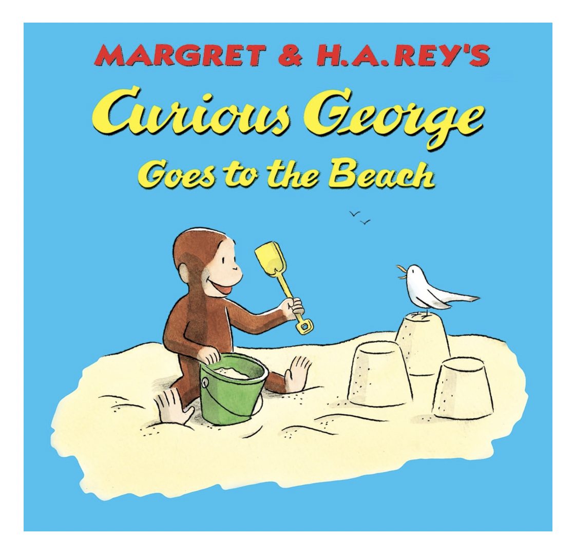 curious george goes to the beach storybook