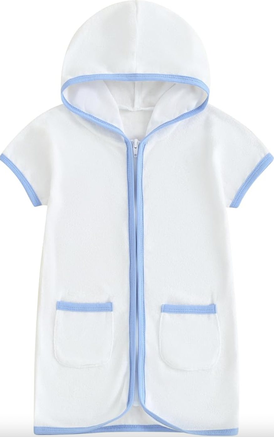 hooded swim coverup