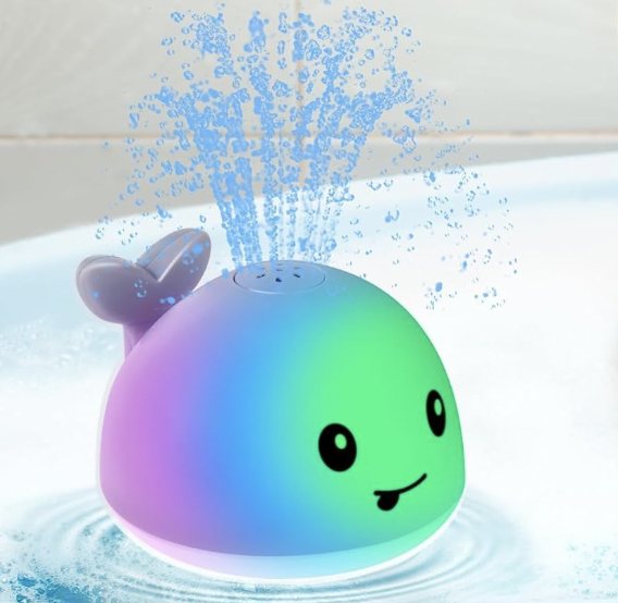 whale sprinkler bath pool toy