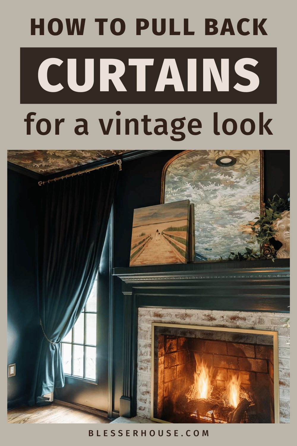 how to pull back curtains for a vintage theater look