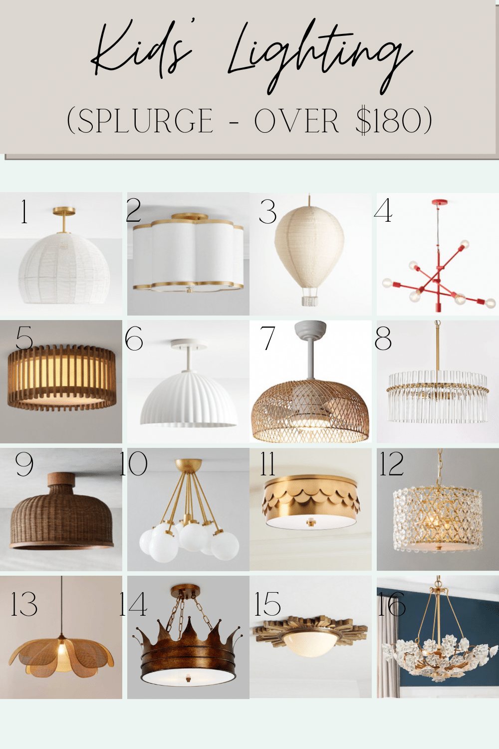 favorite kids ceiling lights