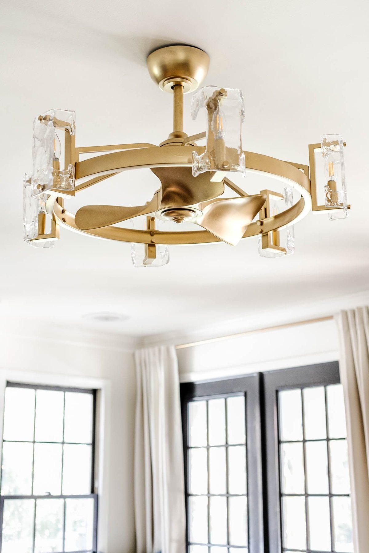 gold chandelier ceiling fan