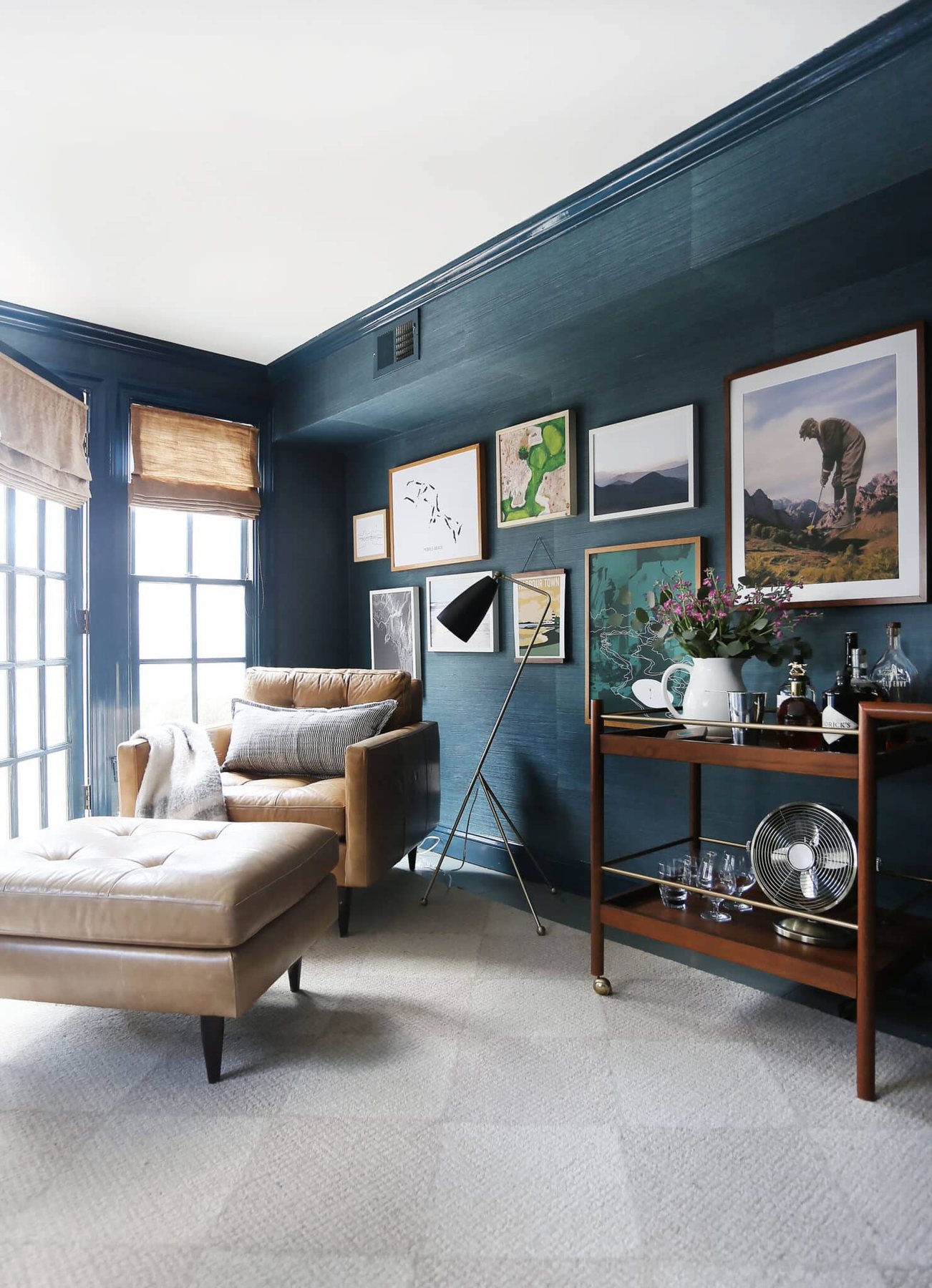 Sherwin Williams Seaworthy in a living room