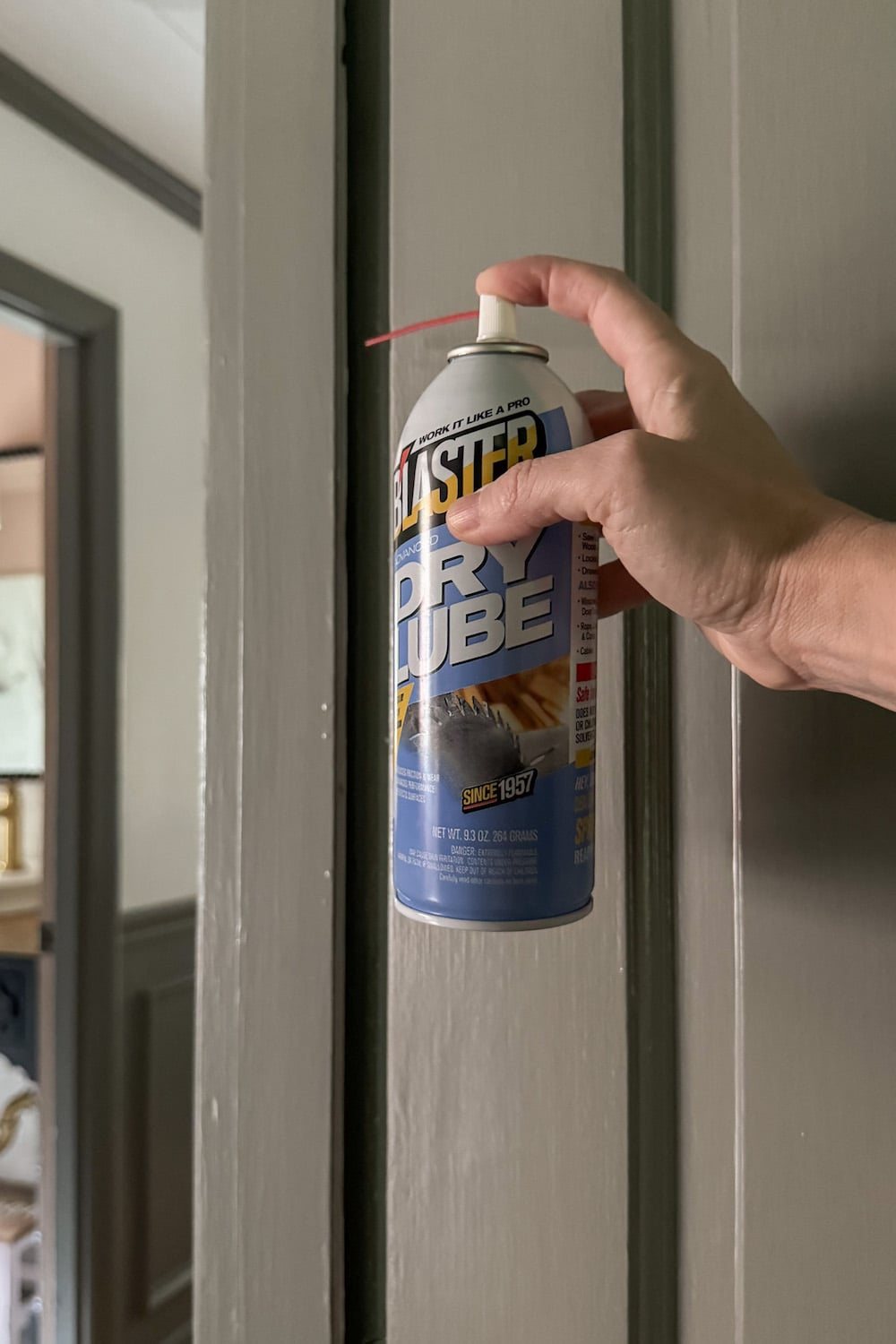 how to fix a sticking door from paint