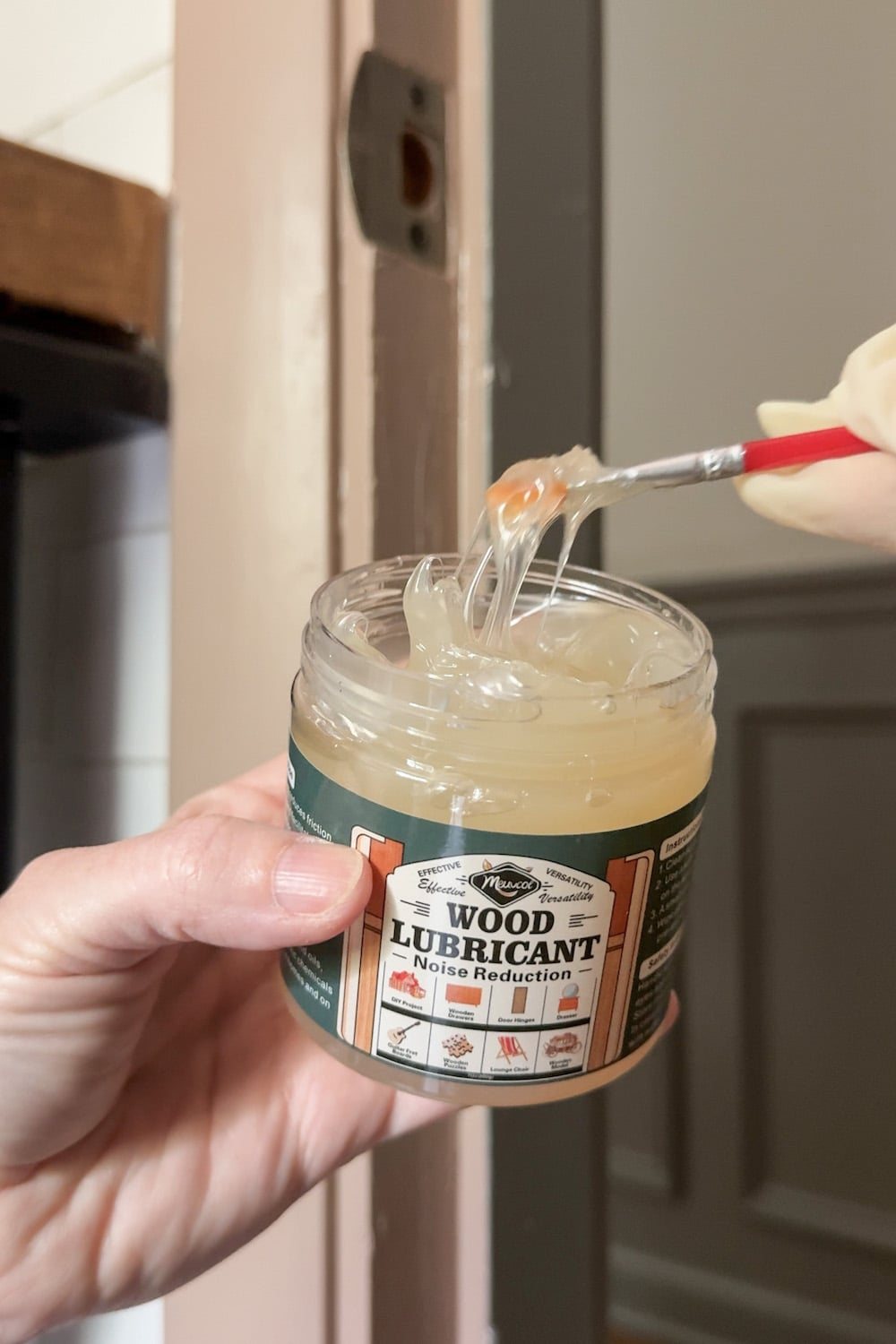 how to fix a sticking door from paint