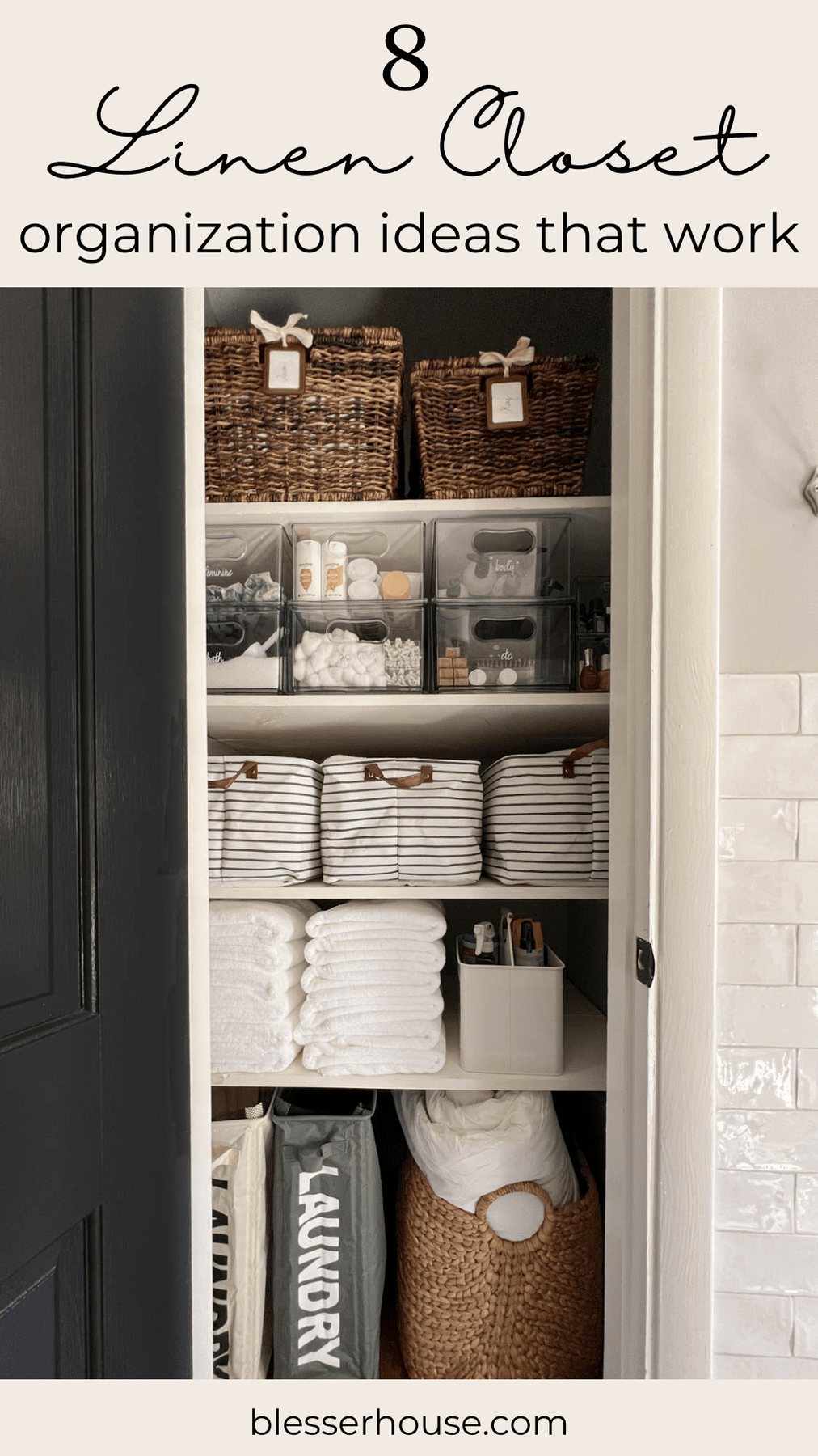 bathroom linen closet organization ideas that work