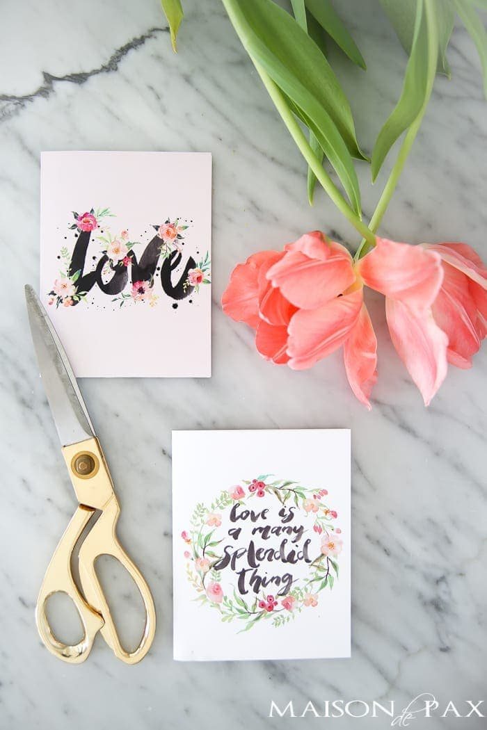 Maison de Pax | printable valentines cards