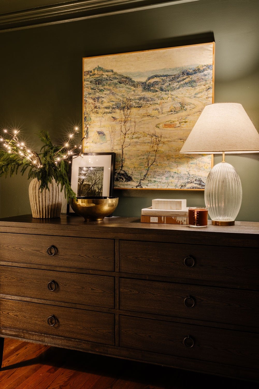 modern traditional candlelight christmas home tour