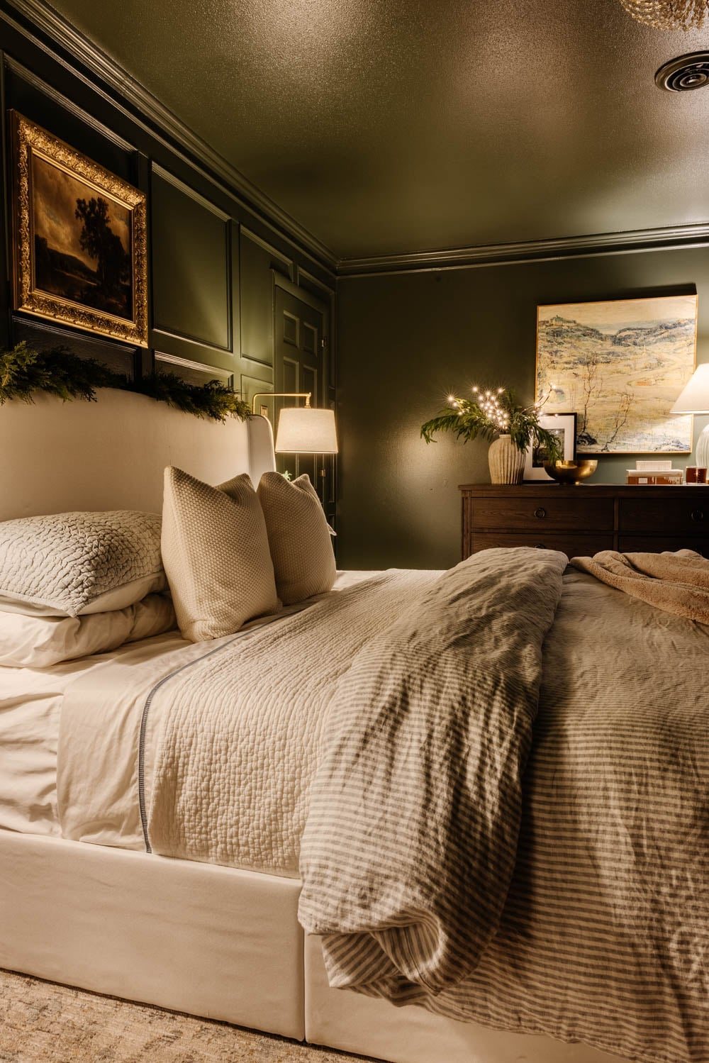 modern traditional candlelight christmas home tour