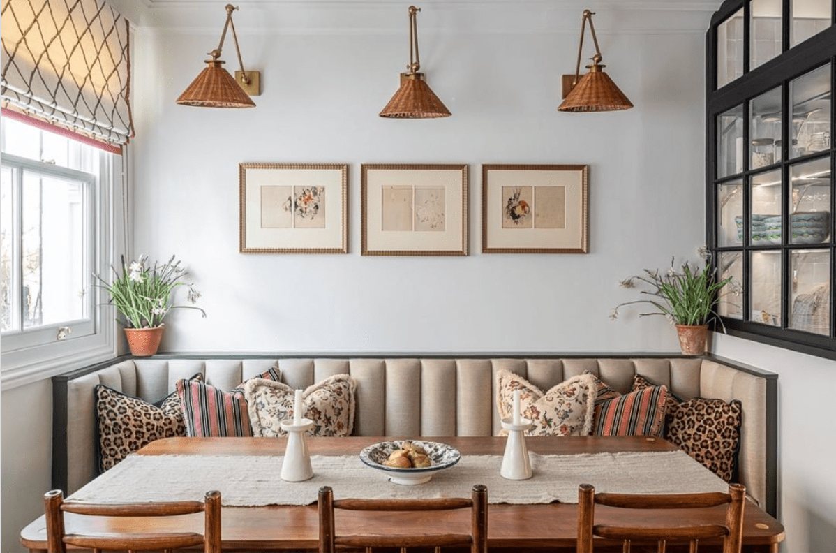 Span the Whole Wall with a Banquette Bench