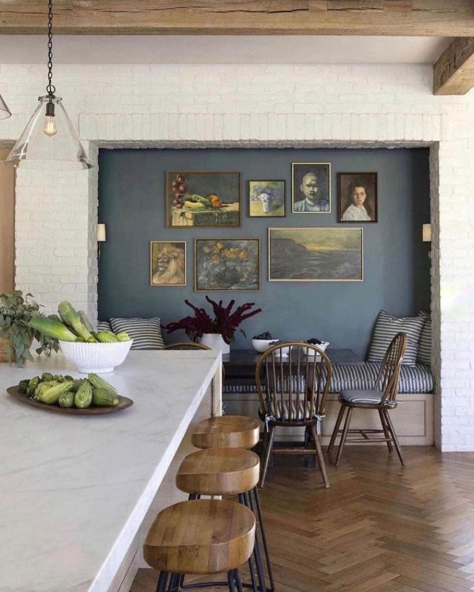 Let an Awkward Niche Provide Breakfast Nook Seating