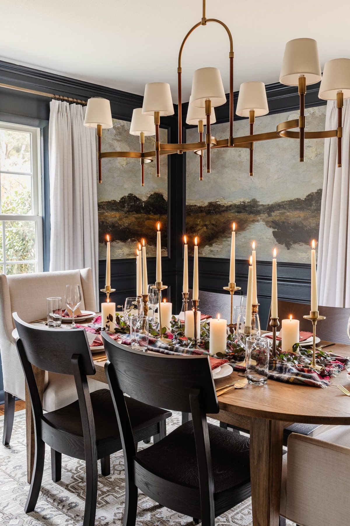 Cheap Thanksgiving table decor with thrifted and repurposed items