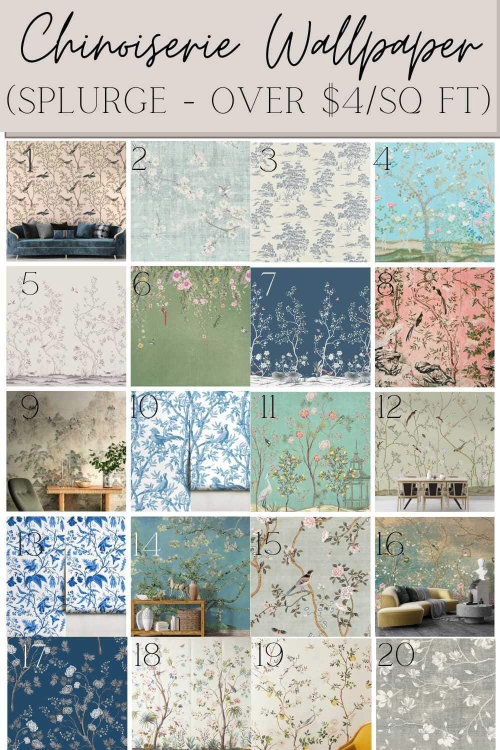 Designer Chinoiserie Wallpaper