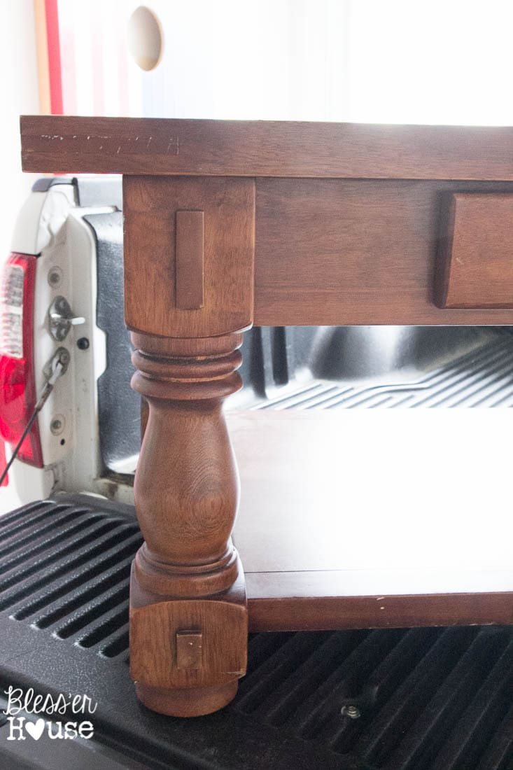 Chippy White Lime Finished Coffee Table | Unigumushane - Love the lime waxed natural top!