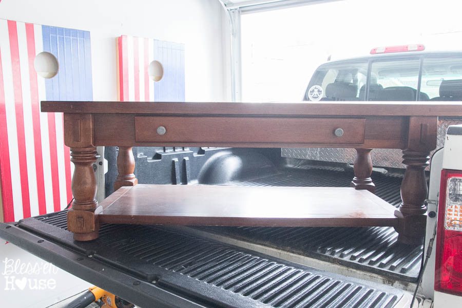 Chippy White Lime Finished Coffee Table | Unigumushane - Love the lime waxed natural top!