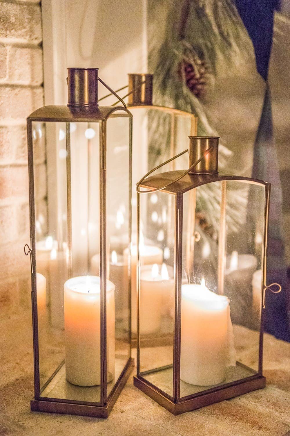 Christmas Candlelight Night Tour | Lanterns on hearth
