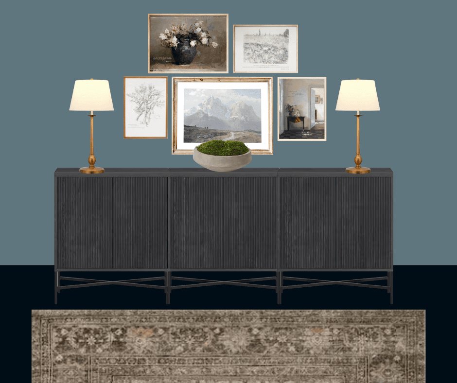 meeting room coffee bar sideboard on mood board