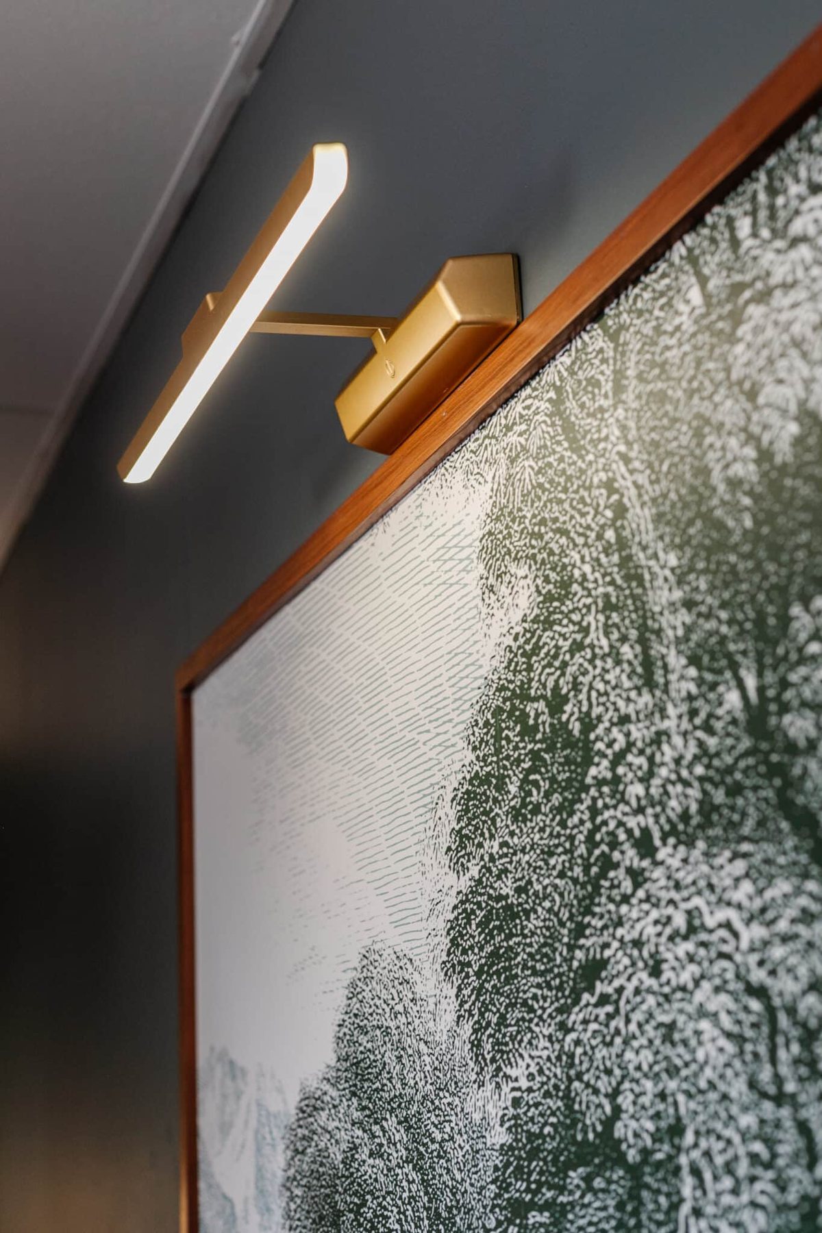 framed art turned into a memo board