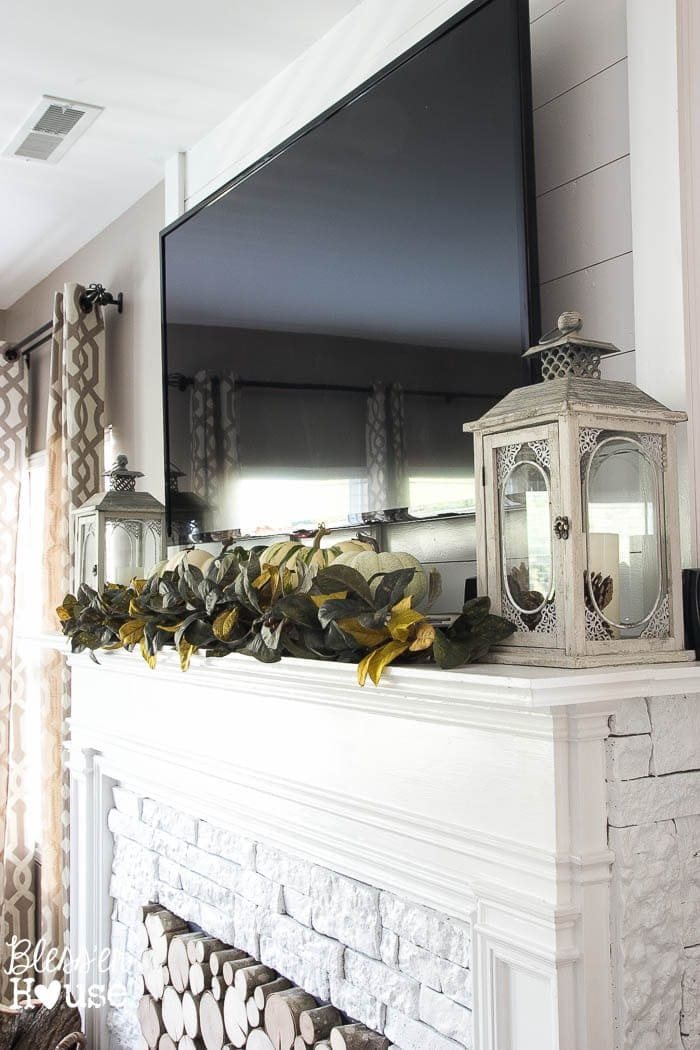How to Hide Electronics on a Mantel