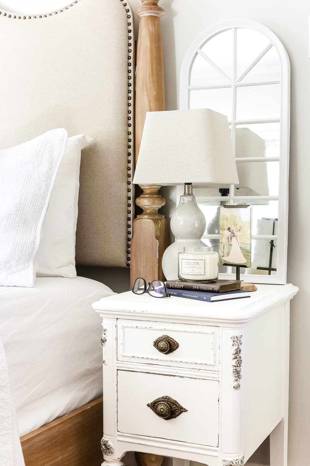 Faux Gilded Nightstands