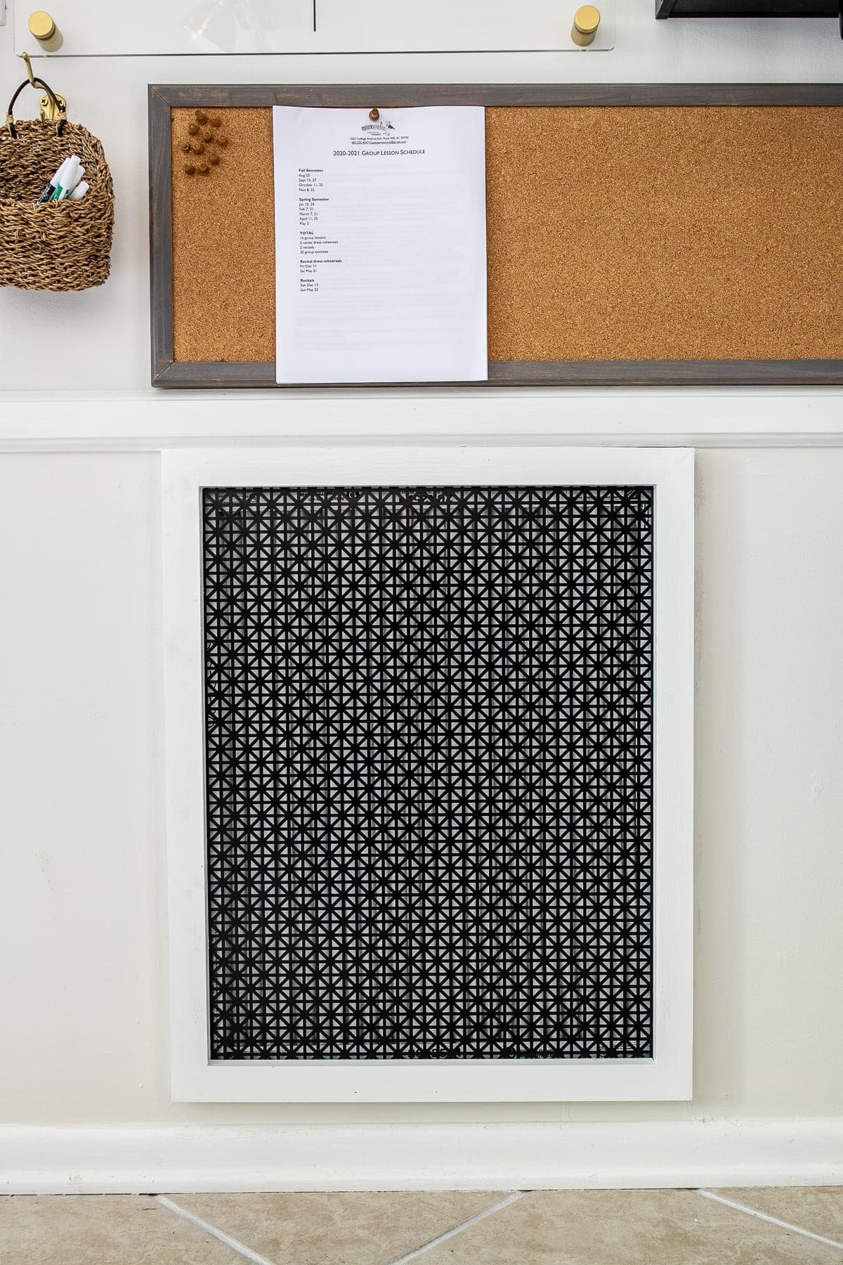 DIY air return vent cover
