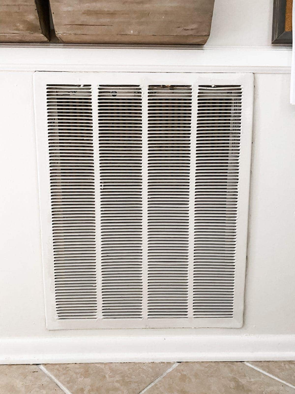 DIY Air Return Cover and Improving Our Home's Air Quality