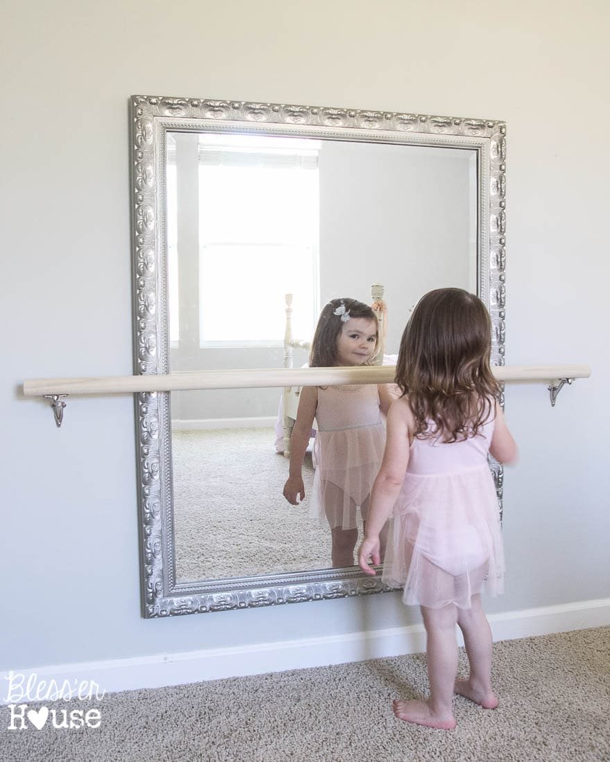 DIY Ballet Barre and How to Hang a Heavy Mirror | Unigumushane