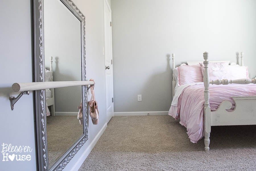 DIY Ballet Barre and How to Hang a Heavy Mirror | Unigumushane