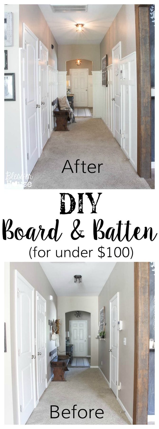 DIY Board and Batten for Under $100 + Glidden Review & Giveaway | Unigumushane