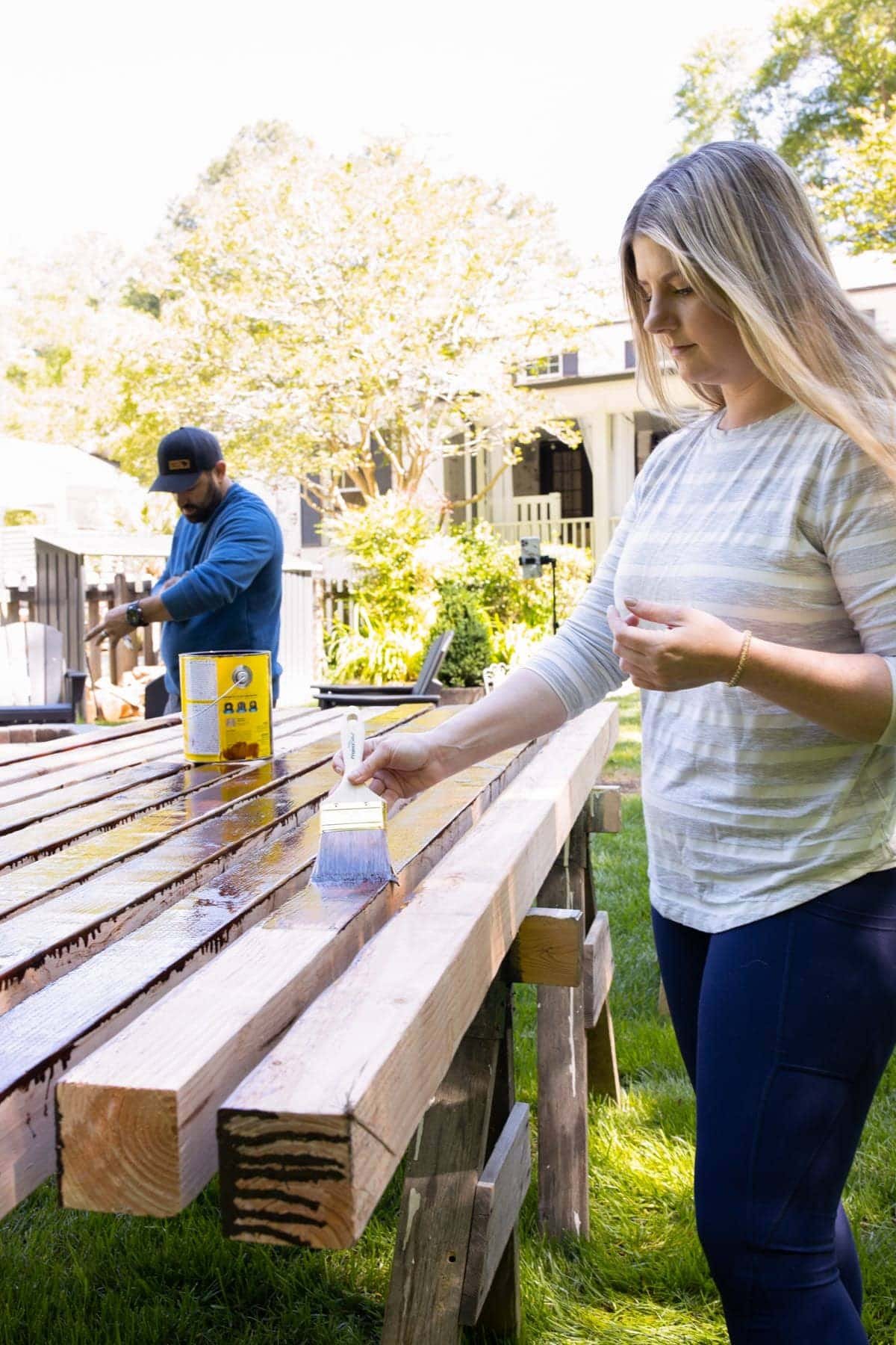 waterproof staining 4x4 cedar wood