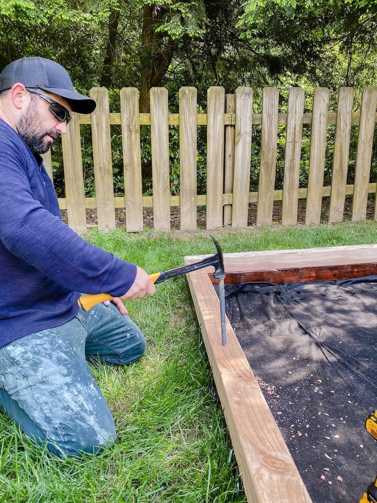 building a bocce ball court frame