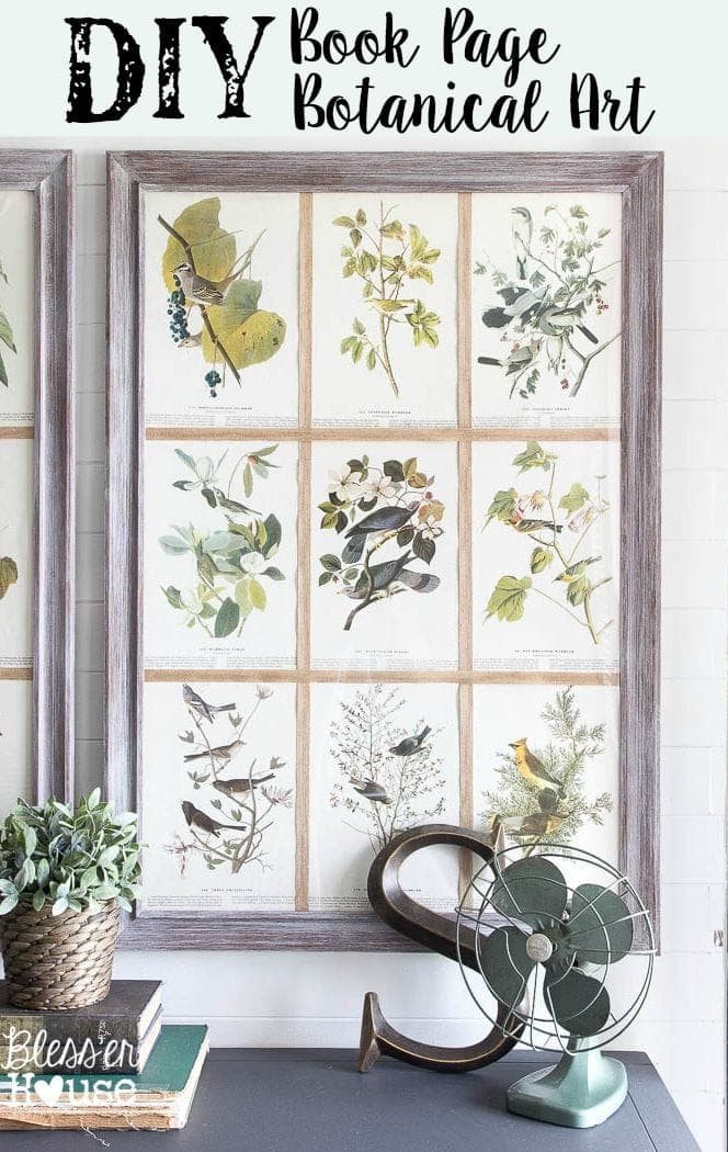 DIY Book Page Botanical Art | Unigumushane - So pretty and cheap!