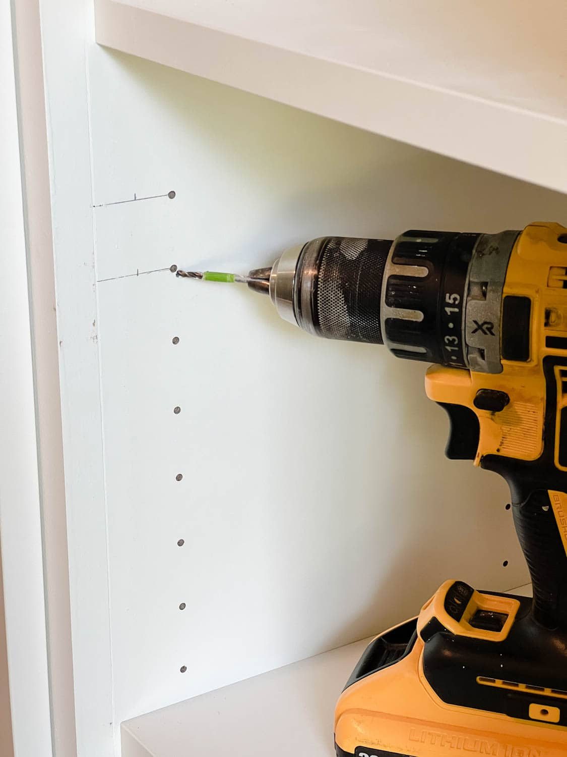 using tape on a drill bit to mark hole depth