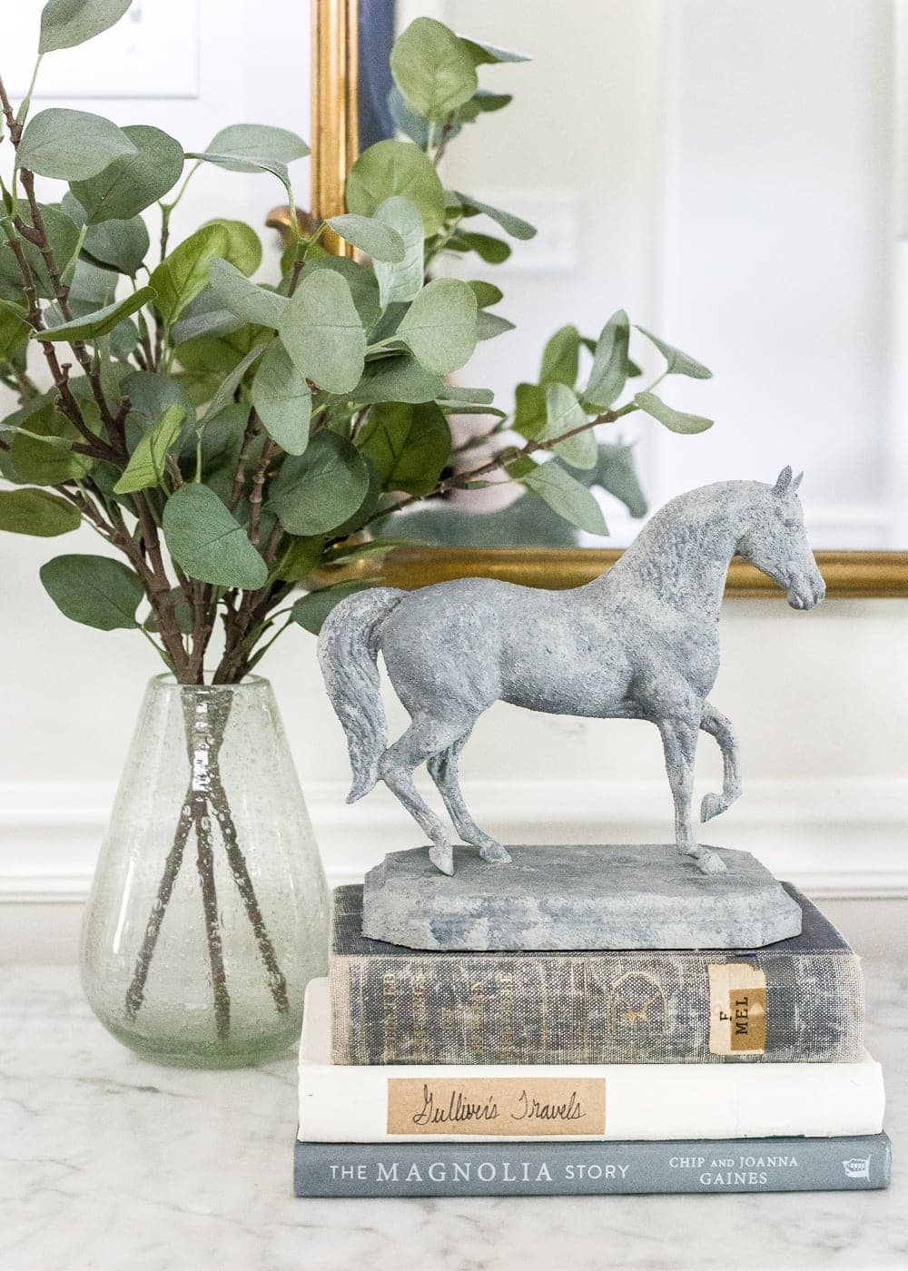 DIY Concrete Equestrian Statuette