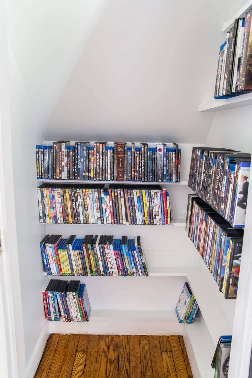 DIY DVD Storage Closet