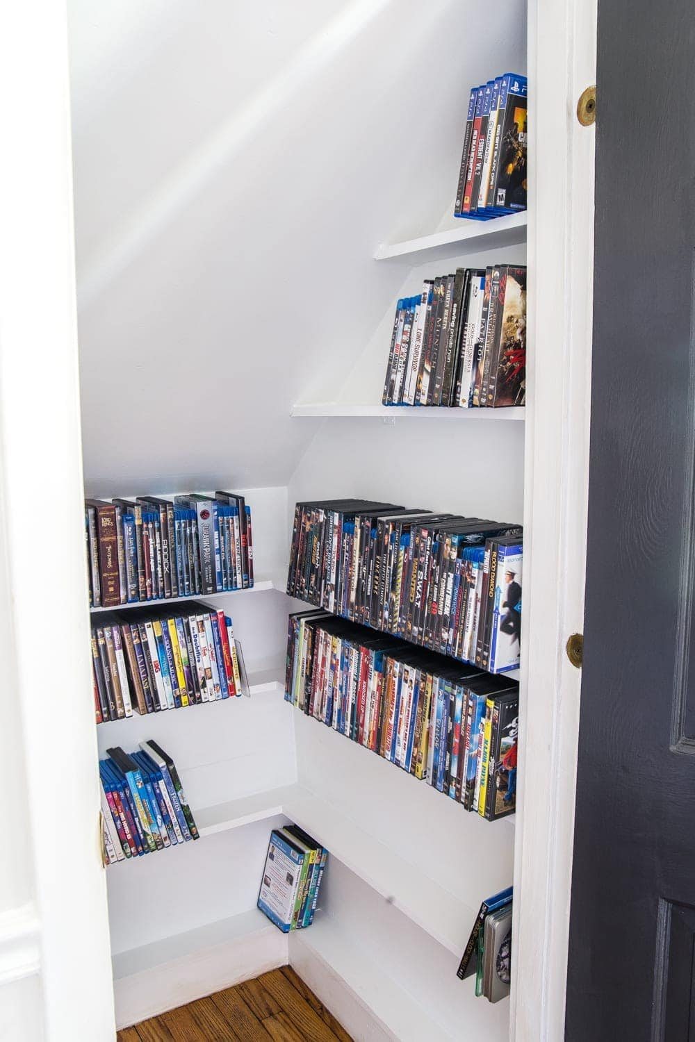 DIY DVD Storage Closet