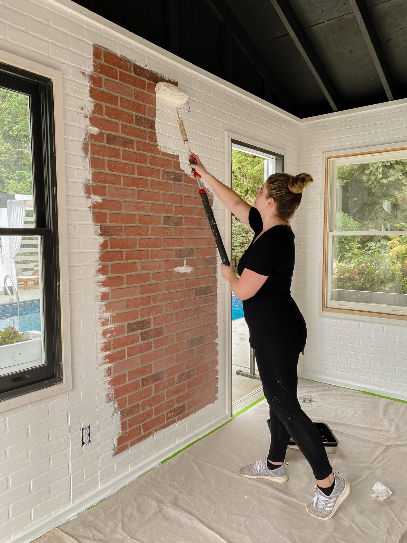 paint white brick