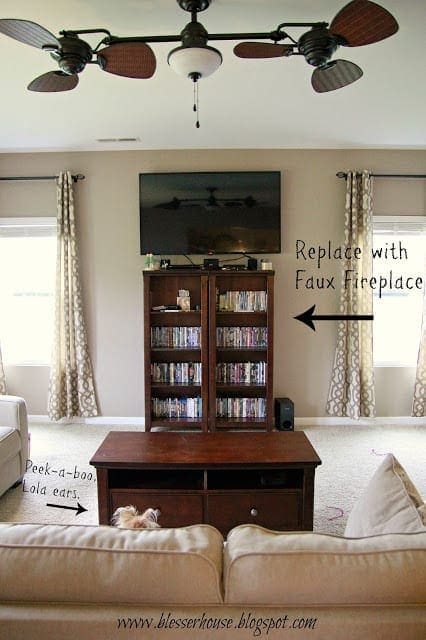 living room shelves