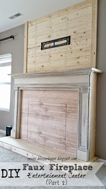 how to build a faux fireplace