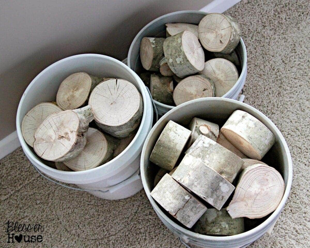 log slices