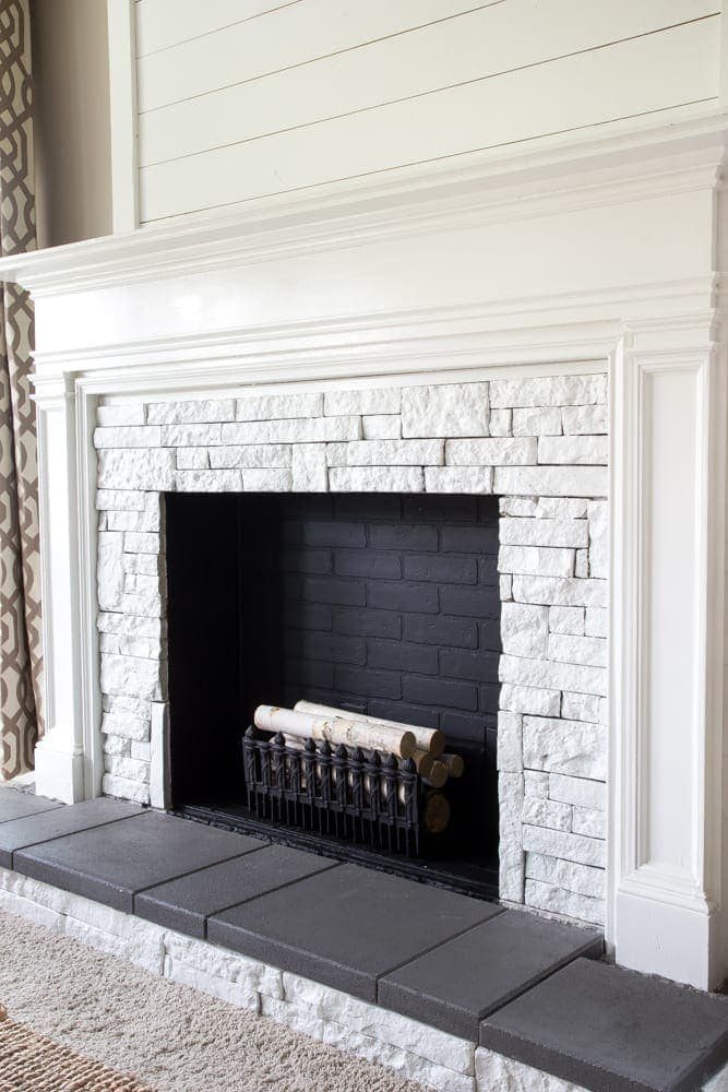 DIY Faux Fireplace Updated