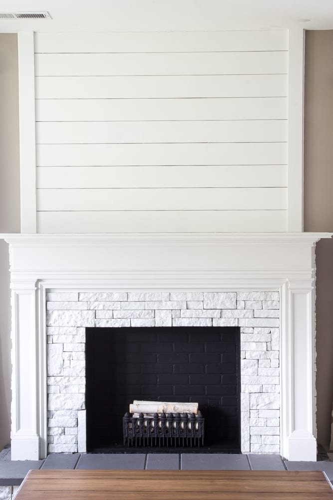 DIY Faux Fireplace Updated | unigumushane.com - This fireplace looks so real and it cost about $600 to build!