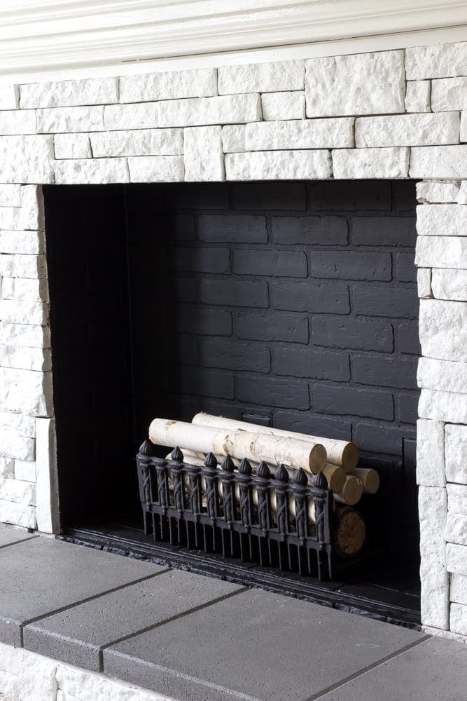 DIY Faux Fireplace Updated | unigumushane.com - This fireplace looks so real and it cost about $600 to build!