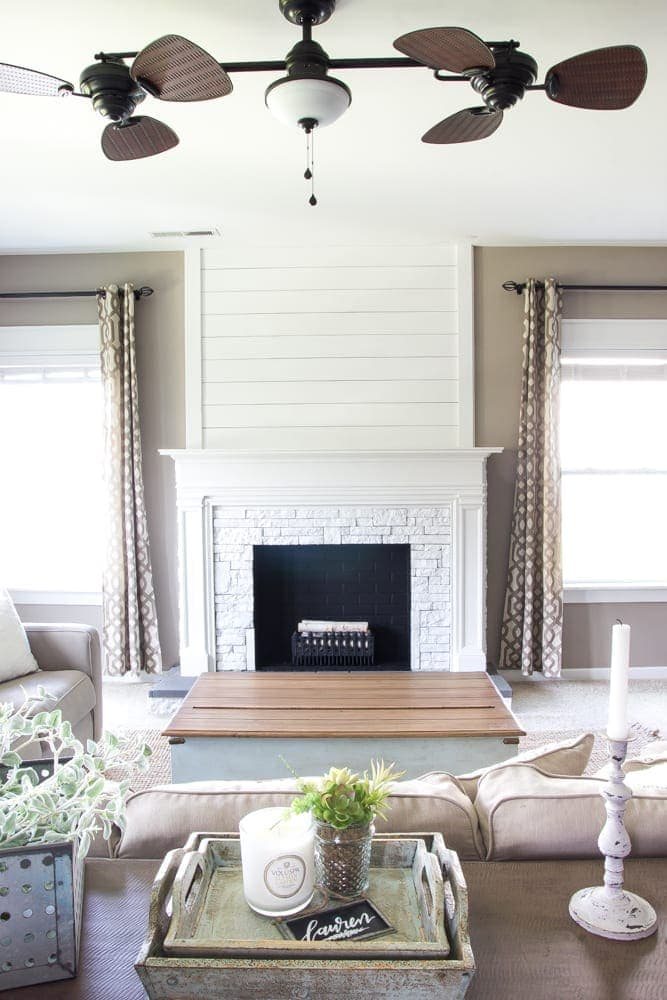 DIY Faux Fireplace Updated | unigumushane.com - This fireplace looks so real and it cost about $600 to build!